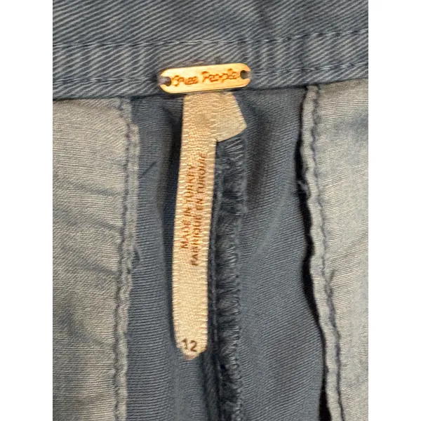 Free People Cya Later Skate Trouser coastal Blue Pleated Baggy Slouchy Pants 12 - Image 5