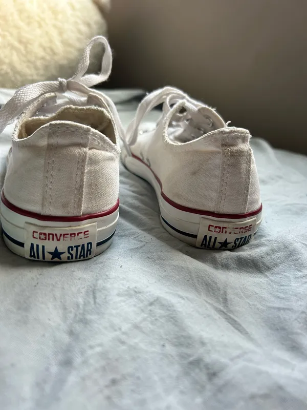 White Low-Rise Converse - Image 5