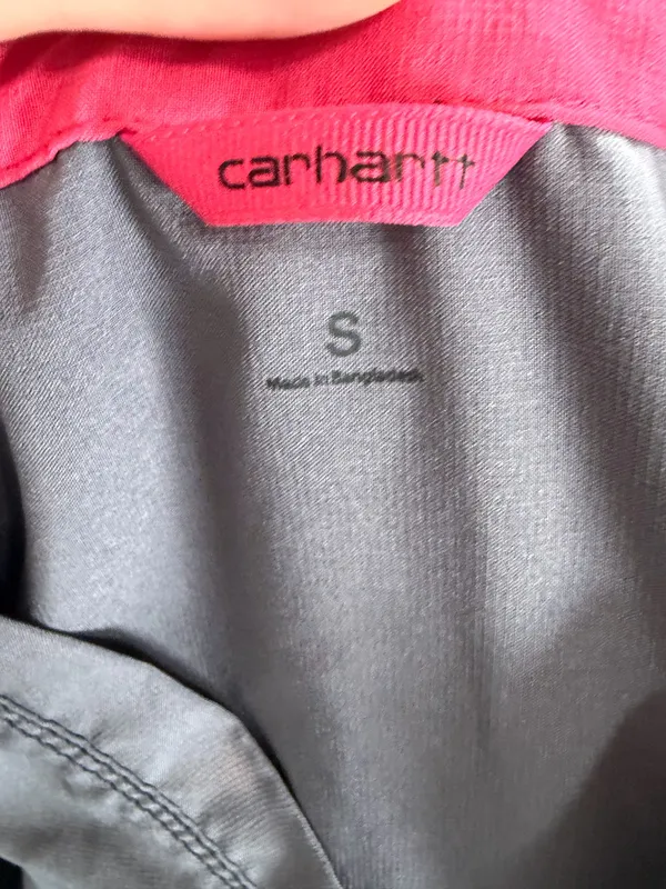 Carhartt Women's Force Cross-Flex V-Neck Scrub Top Grey Small. - Image 7