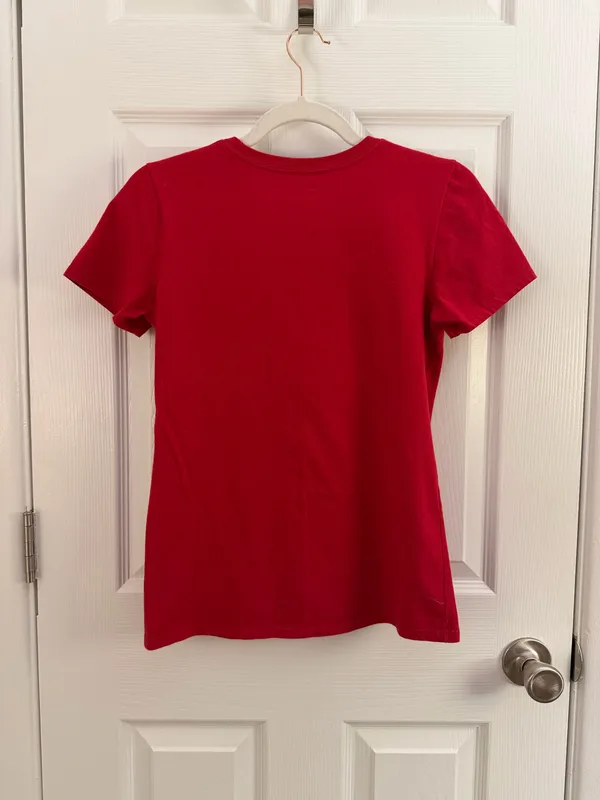 Nike Red The Nike Tee Athletic Cut Graphic T-shirt Small - Image 2