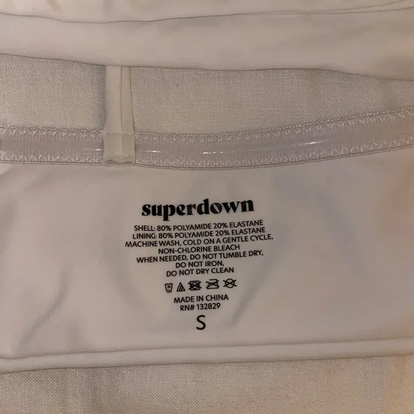 superdown Monica Top and Bottom in White - Image 5