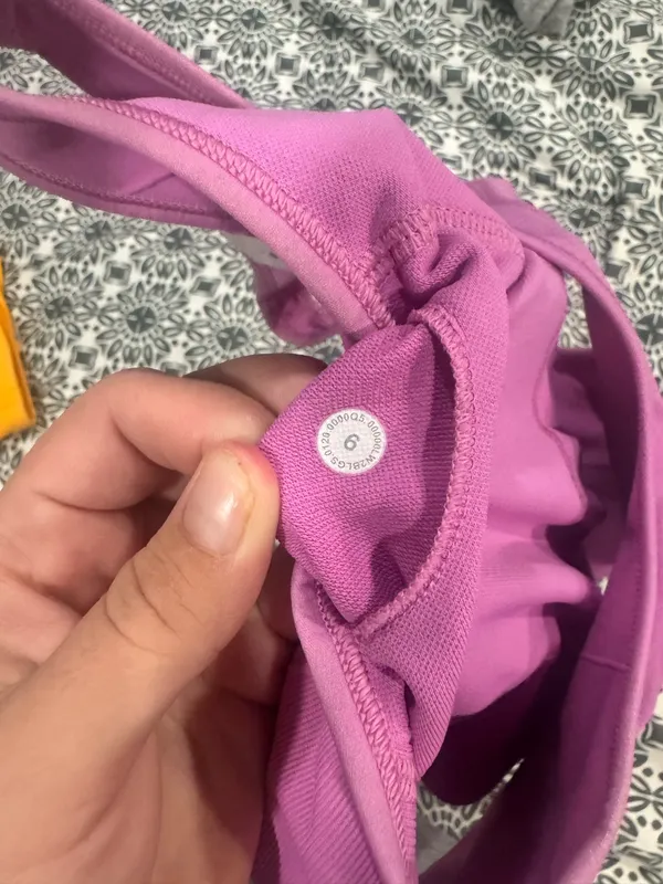 lululemon Purple Cropped Tank Size 6 - Image 3