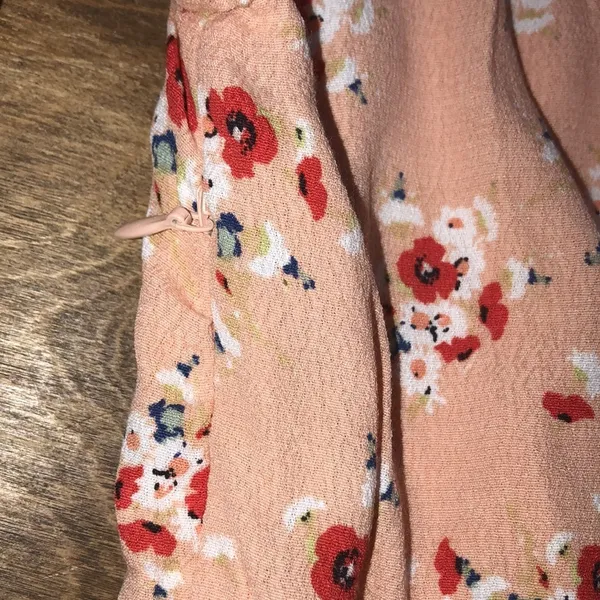 Karlie large peach floral smocked tiered dress - Image 13