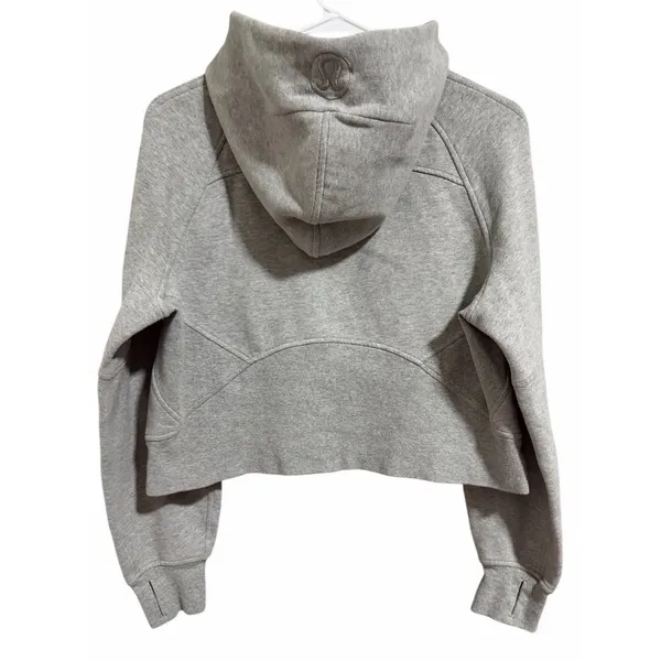 Lululemon Scuba Oversized Half Zip Hoodie Gray Women's Size XS/S‎ - Image 2