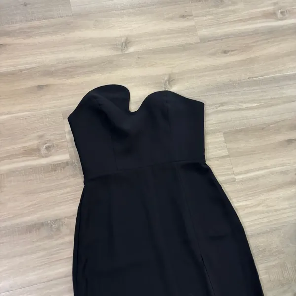 Amanda Uprichard X Revolve Strapless Puzzle Black Gown Dress Women Size Small - Image 5