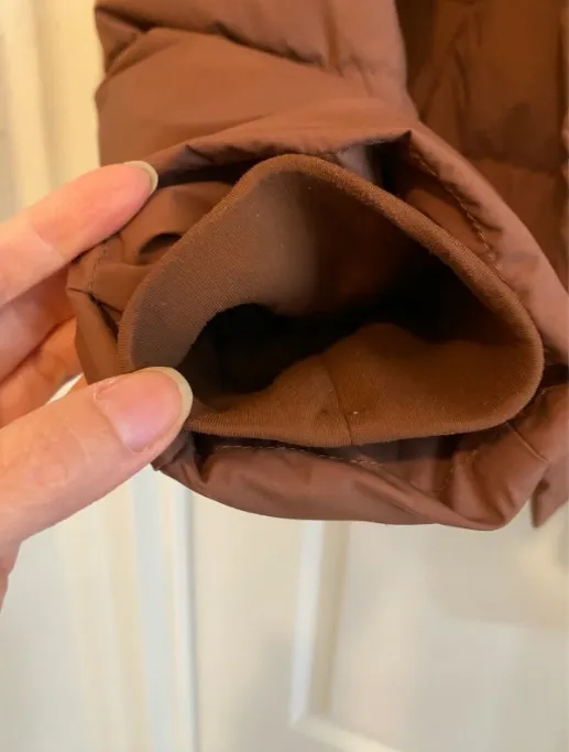 Lululemon Wunder Puff Brown Cropped Puffer Jacket size 8 - Image 10