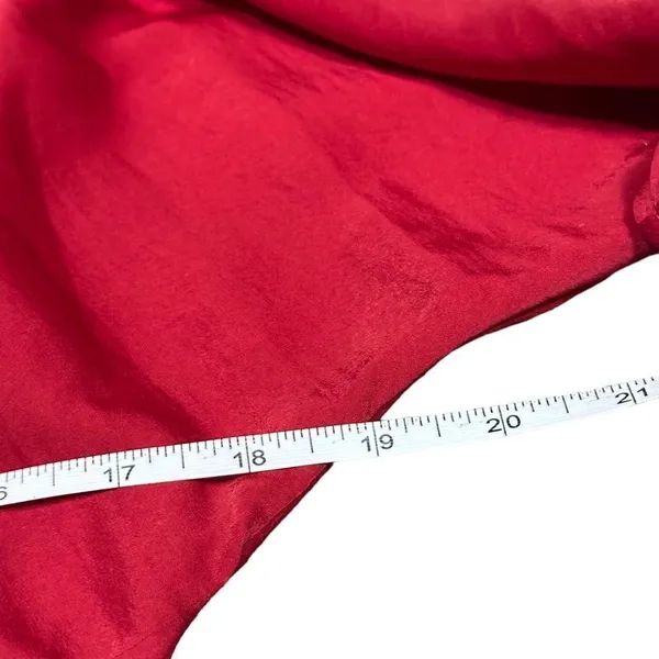 BCBGMAXAZRIA Red Iselin Midi Drape Dress Size Small - Image 11
