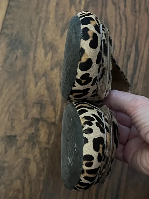 Sperry Leopard Print Flats with Gold Accent - Image 7
