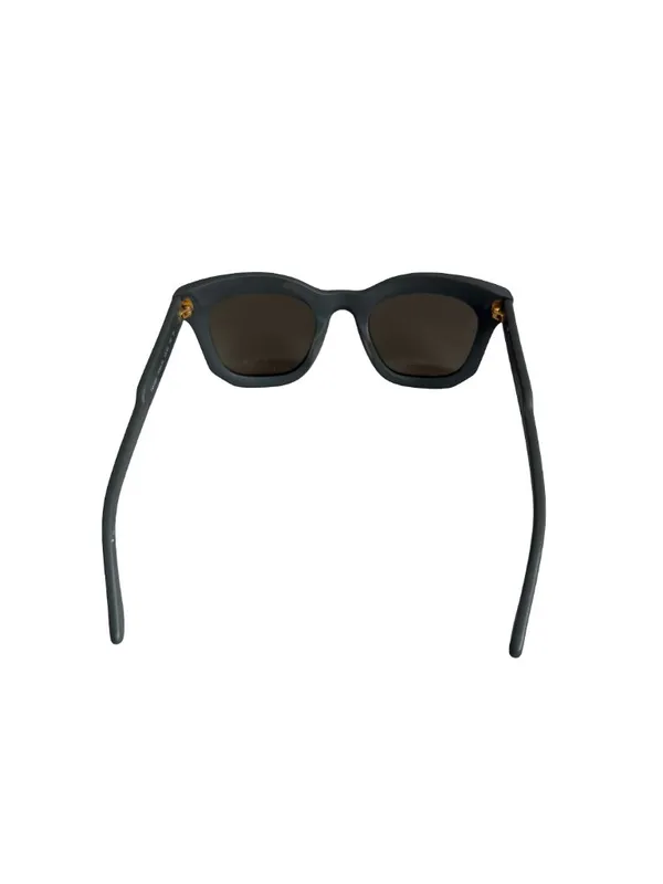 Stella McCartney Gray Square Frame Mirrored Lens Sunglasses Gold Trim Women's - Image 13