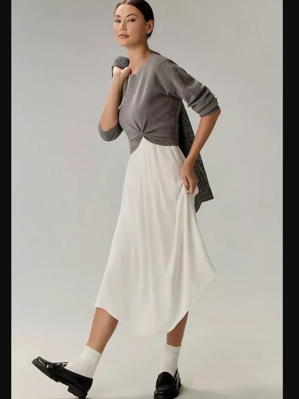 Anthropologie Gemini Twofer Sweater + Dress Set - Image 3
