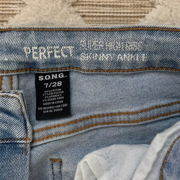 High Rise Jeans Blue Size 6 - Image 4