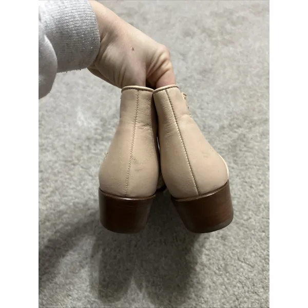 Frye Womens Carson Woven Boot Woven Size 6.5 Cream‎ - Image 4