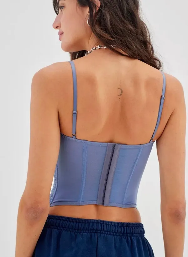 Urban Outfitters Blue Corset Top - Image 2