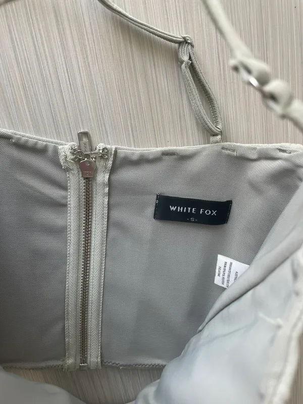 White Fox Living Large Bustier Top in Sage - Image 4