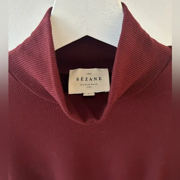 Sézane FELIX JUMPER in Red S - Image 5