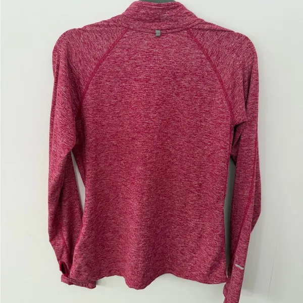 Nike Women's Long Sleeve Top in Heathered pink medium - Image 6
