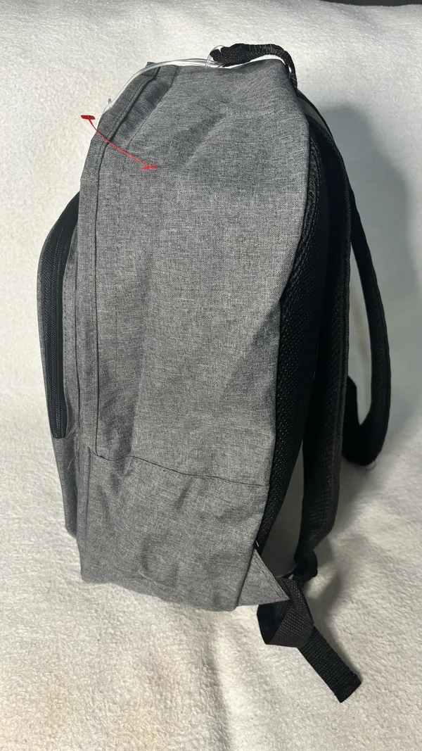 Lightweight Gray Backpack NWT Compartment Daypack For School Work Travel - Image 7