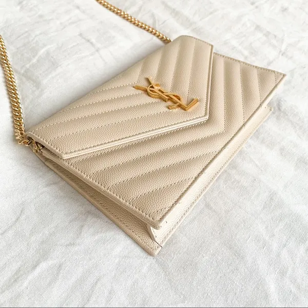 Yves Saint Laurent Classic Monogram Wallet on Chain - Image 2
