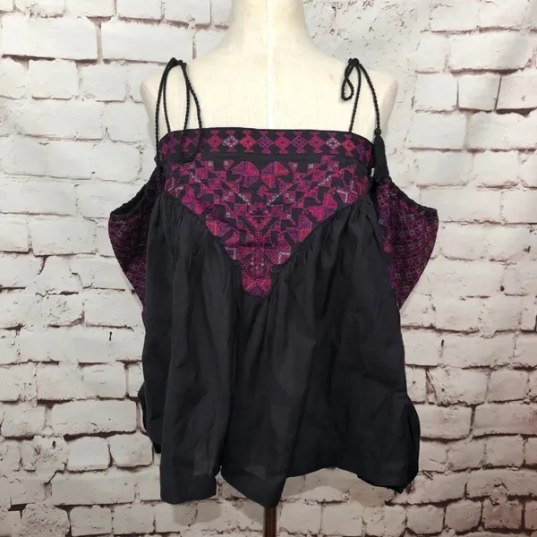 NWT Free People Vacay Vibin' Cold‎ Shoulder Top - Image 4