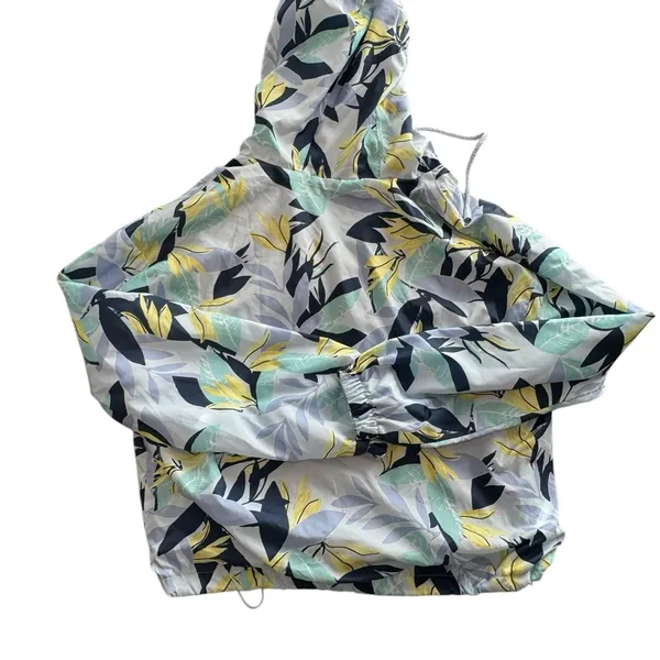 🌺💙 Hurley Jersey‎ Lined Hooded Windbreaker Jacket Blue/Yellow M 💙🌺 - Image 3
