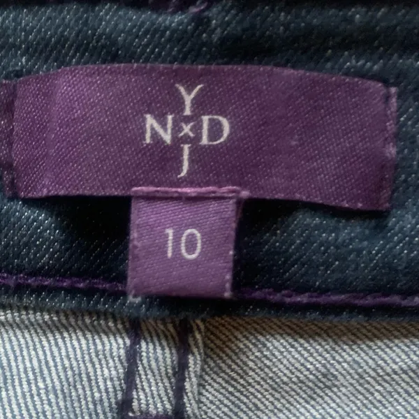 NYDJ Straight Leg Dark Wash Denim Jeans With Lift Tuck Technology - Image 4