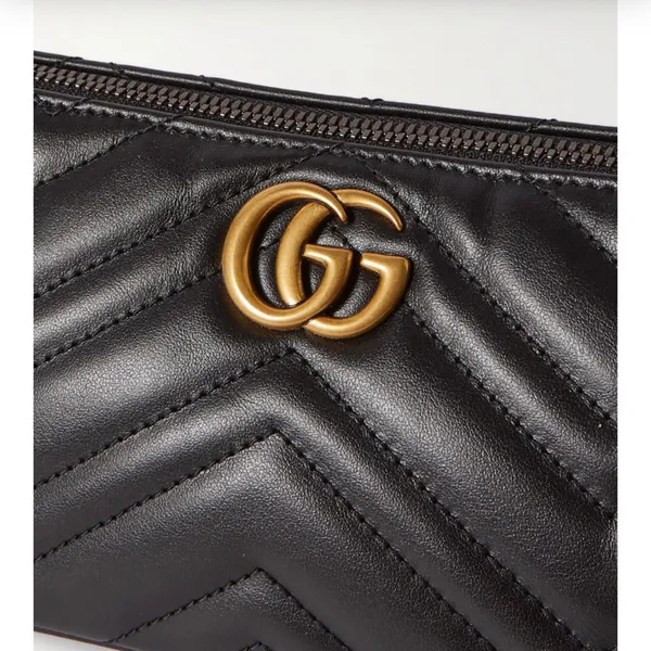 GUCCI Marmont GG logo quilted leather shoulder bag - Image 4