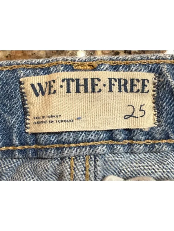 WE THE FREE Denim Mini Skirt Size 25 Light Blue - Image 2