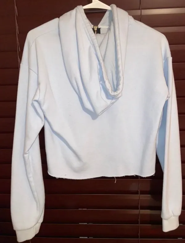 Garage Light Blue Cropped Hoodie - Image 2