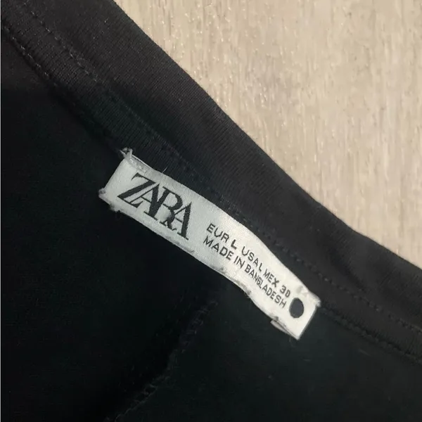 Zara Black Midi Dress - Image 2
