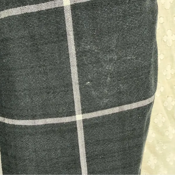 Marine Layer Black‎ White Allison Windowpane High Rise Pants - Image 5