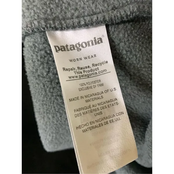 Patagonia Synchilla fleece pullover sweatshirt gray women's size small 25455 - Image 4
