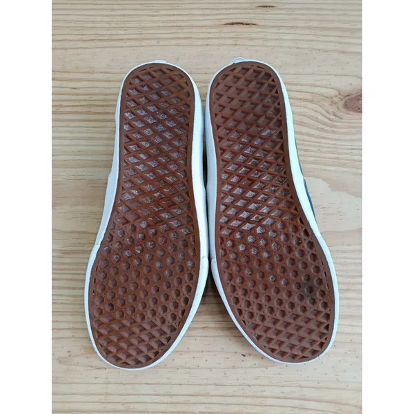 Vans Authentic Off The Wall Navy Blue Embossed Skate Shoes Men's 8.5 Women's 10 - Image 10