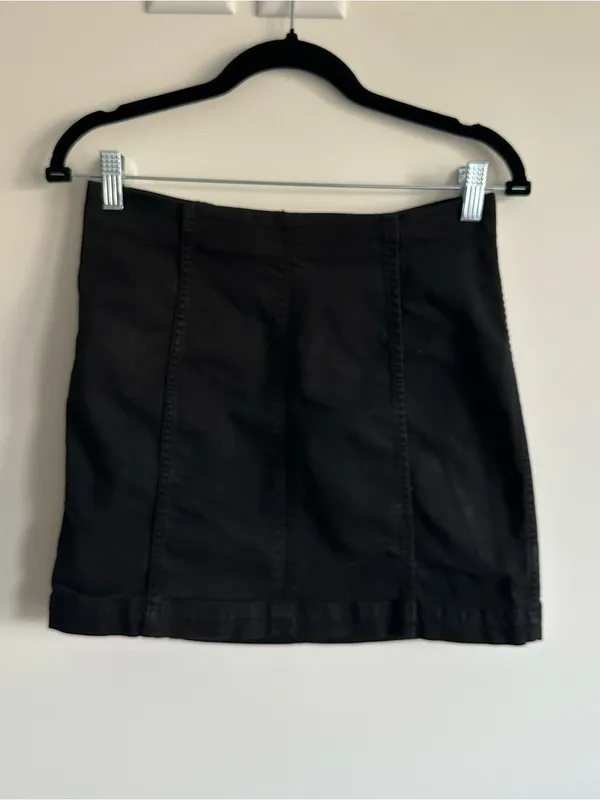Free People Modern Femme Black Skirt - Image 3