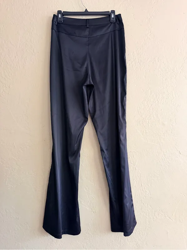 12th Tribe Black Dress Pants - Straight Leg Tailored Style - Image 5