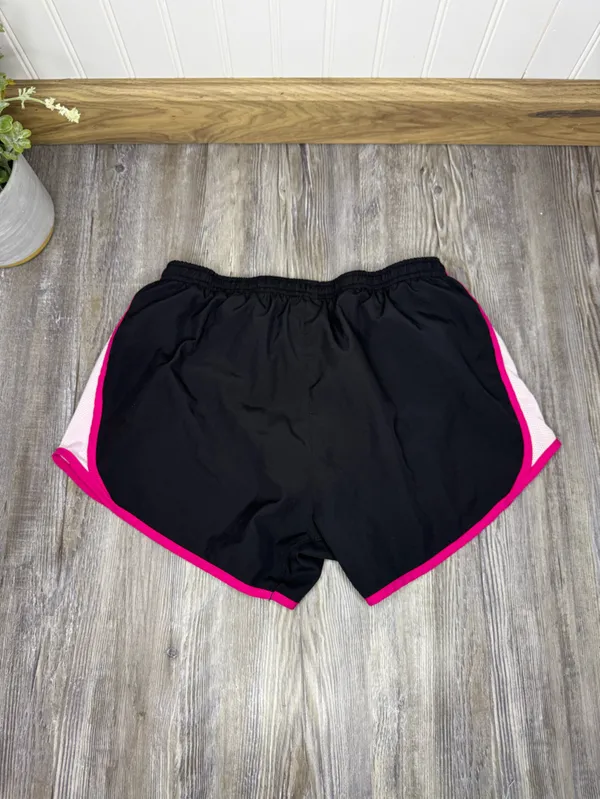 Nike Women’s Black Pink Dri FIT Lined Lightweight Workout Running Shorts Small - Image 5