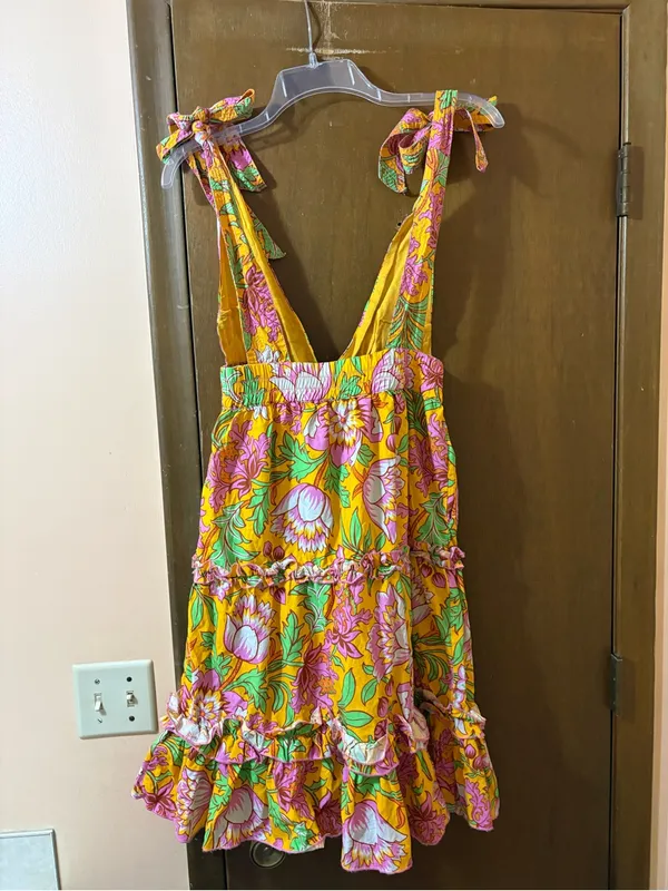 Anthropologie Love The Label Madelyn Floral Mini Dress - Image 7