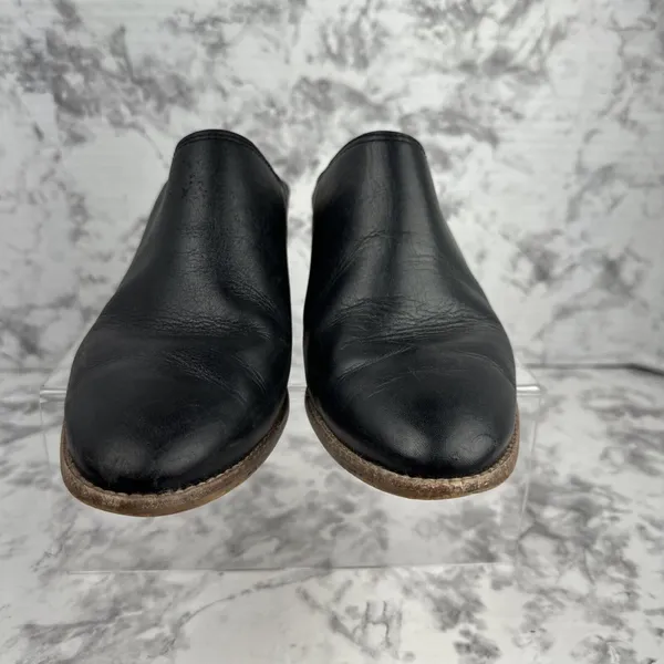 Madewell Womens The Harper Mule J8560 Size‎ 8.5 Black Leather Stacked Heel - Image 7