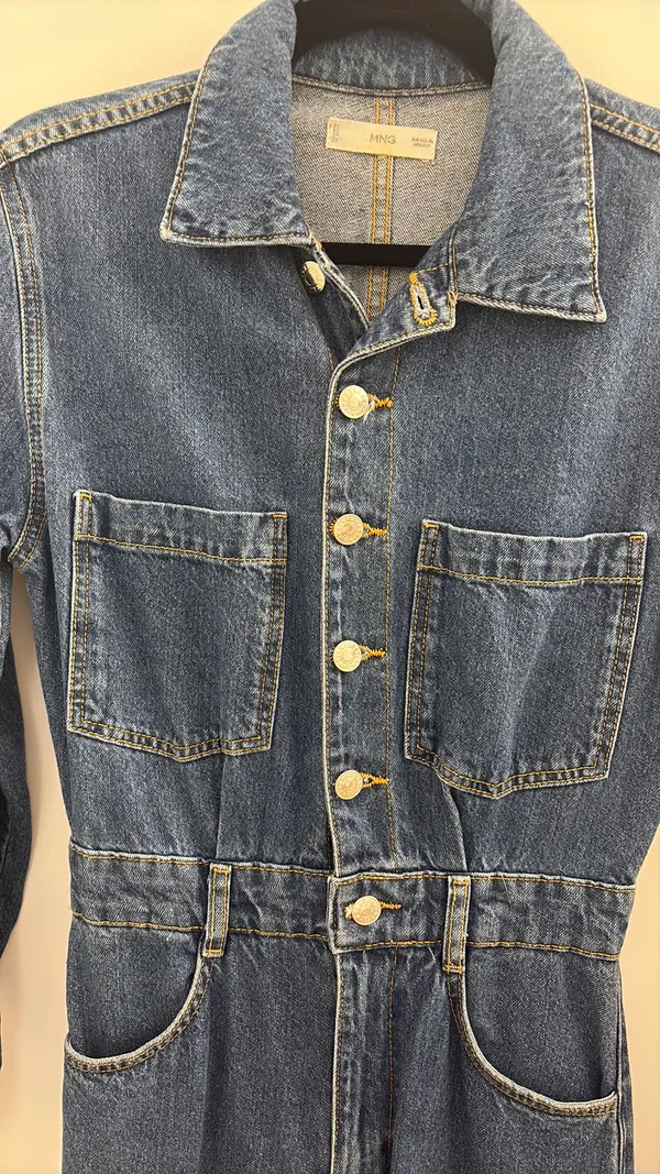 MNG Jeans by Mango Denim Jumpsuit - Image 2