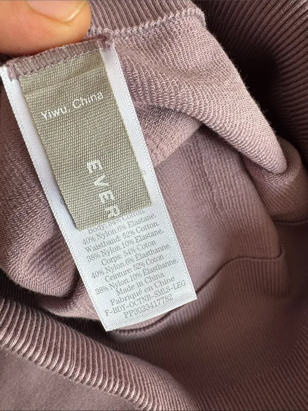 Everlane Lavender Ribbed High-Waist Leggings - Image 2