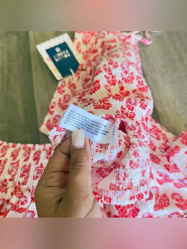 Roller Rabbit x Target Women's Floral Smocked Peplum Tank Top and skirt - Image 7