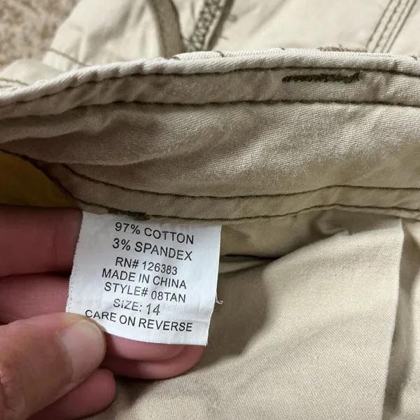 Zenim Y2K Embroidered Cargo Pants Women 14 Tan Studded Utility Gorpcore 08TAN - Image 7