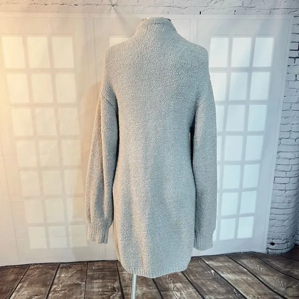 Maxxiii Collection Gray Long Knit Oversized Cardigan Sweater Size XL - Image 5
