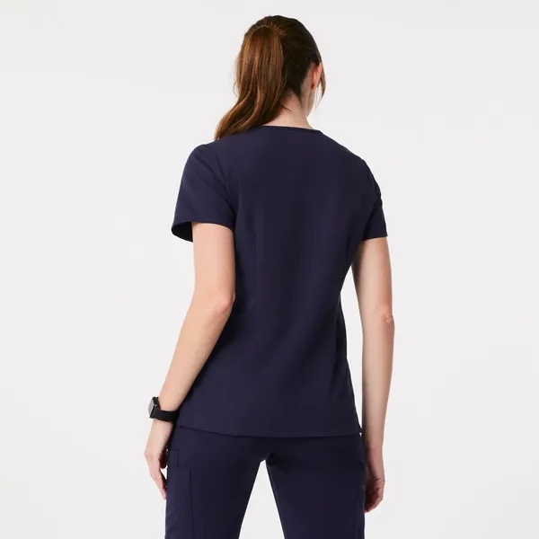 Figs Catarina One Pocket Scrub Top Navy Blue Size XL - Image 2