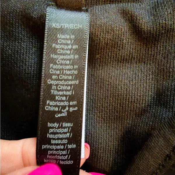 NWT SKIMS boyfriend fleece oversized trench coat size small in Onyx - Image 14
