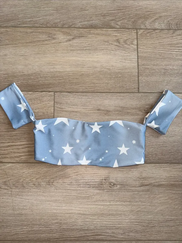 Stone Fox Swim Wendy Top in Baby Blue Stars - Image 4