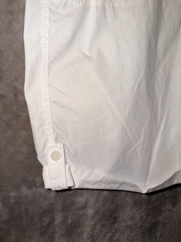 Chico's White Roll-Tab Bermuda Shorts - Image 3