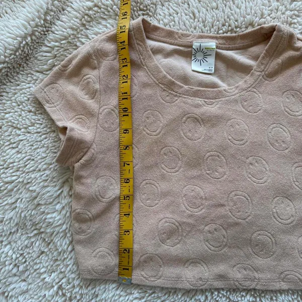 Aerie Offline Cropped T-Shirt - Smile Print - Size S - Image 6