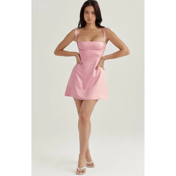 House of CB Kara Pink Quartz Mini Dress Size XS - Image 3