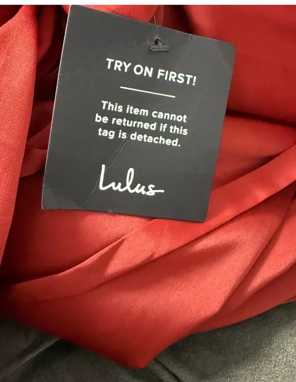 NWT Lulus Red Rust Satin Wrap Maxi Dress - Size M 💃 - Image 17
