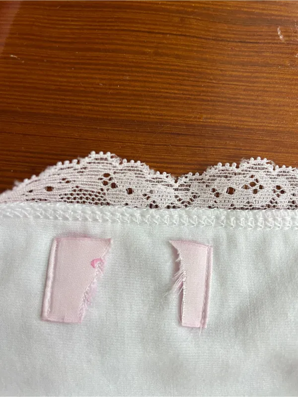 LoveShackFancy X Victorias Secret Charlamagne Pink Ruched Lace Dress Sz XS💛🎀 - Image 11